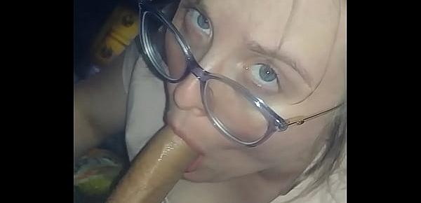Wife sucking cock